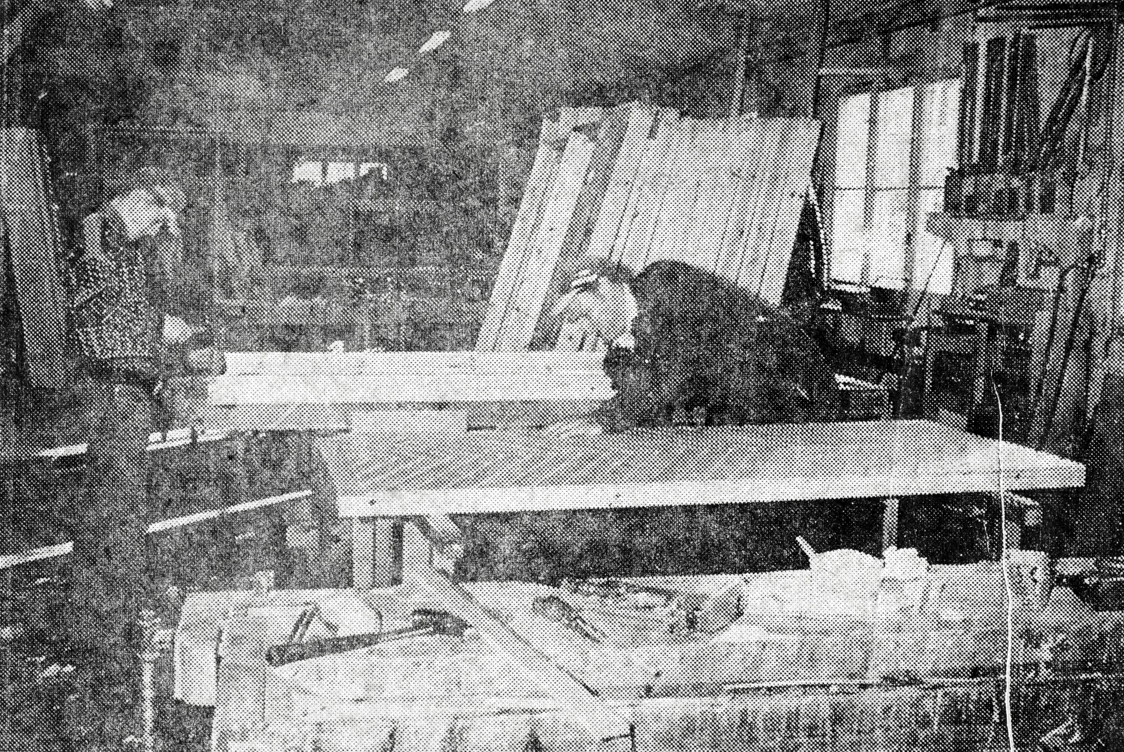 Lunden Snekkerveksted historisk bilde